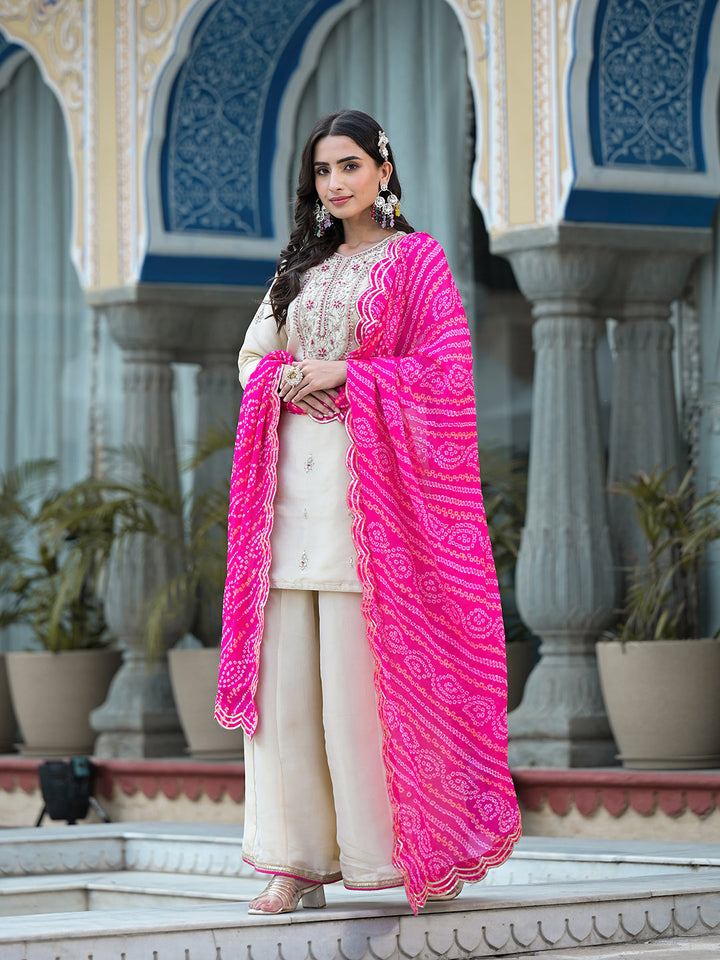 Cream-&-Pink-Tissue-Zardozi-Work-3-Piece-Sharara-Set