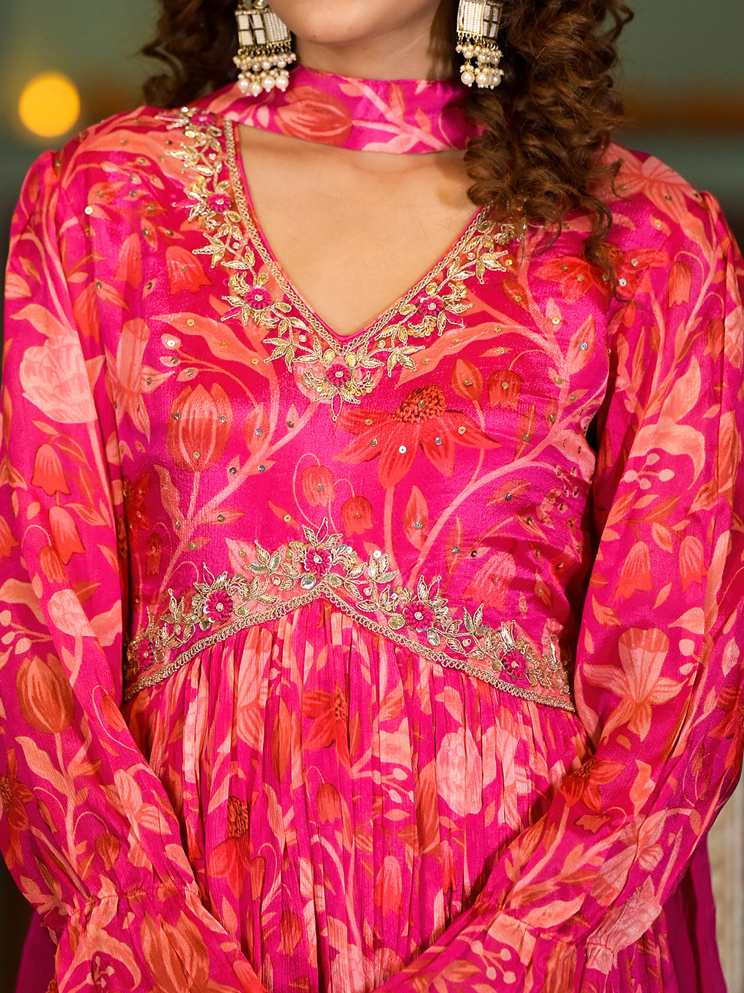 Rani-Pink-Chinon-Zardozi-Work-Long-Party-Dress