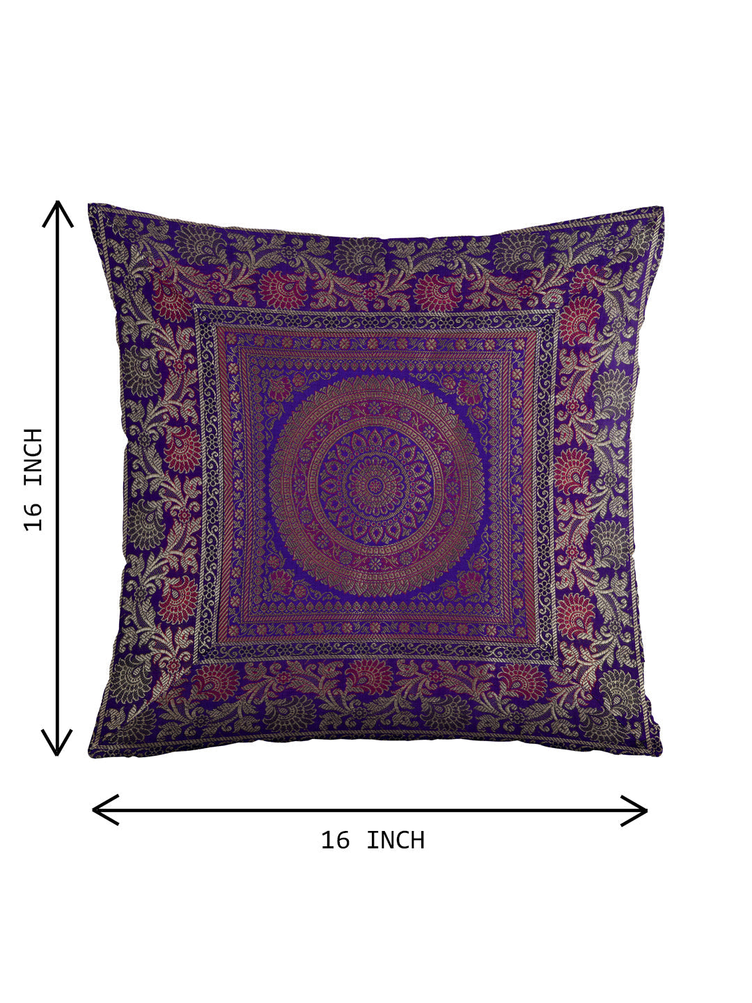 Royal-Blue-Banarasi-Zari-Banarasi-Cushion-Cover