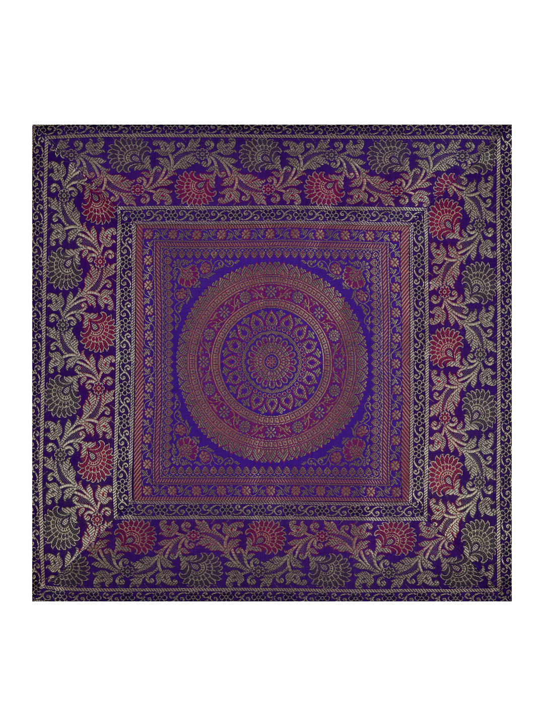 Royal-Blue-Banarasi-Zari-Banarasi-Cushion-Cover