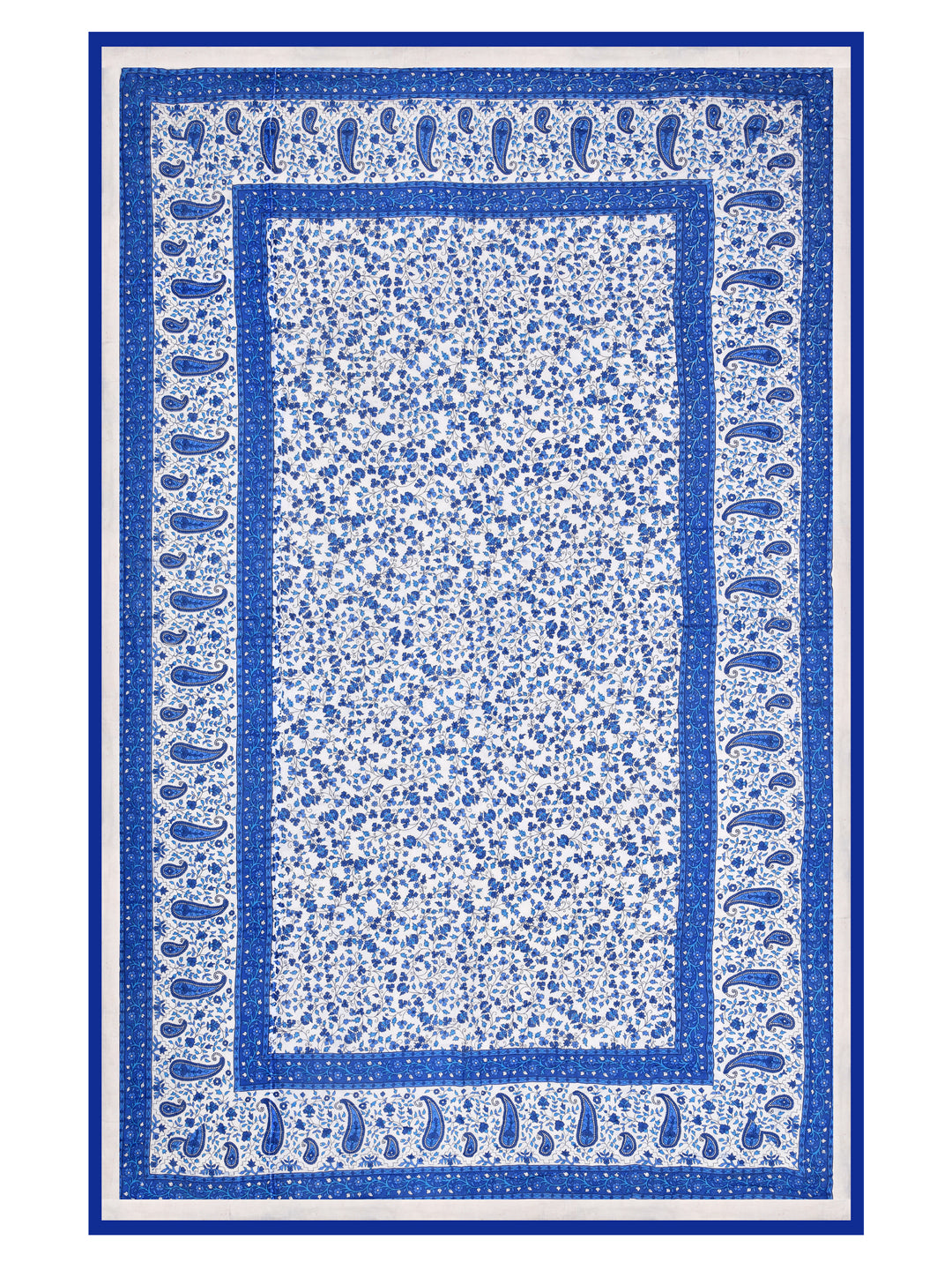 Blue-&-White-Cotton-Floral-Printed-Single-Bed-Quilt