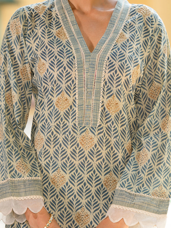 Grey-Cotton-Floral-Print-Pure-Straight-3-Piece-Kurta-Set