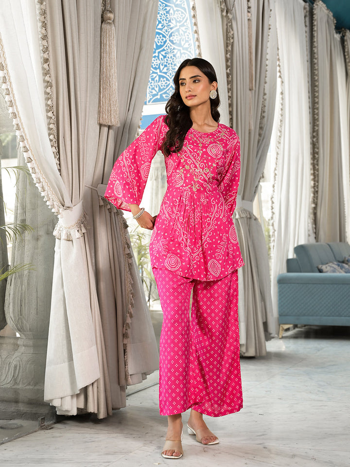 Pinkpure-Muslin-Digital-Print-Gota-Work-Co-Ord-Set