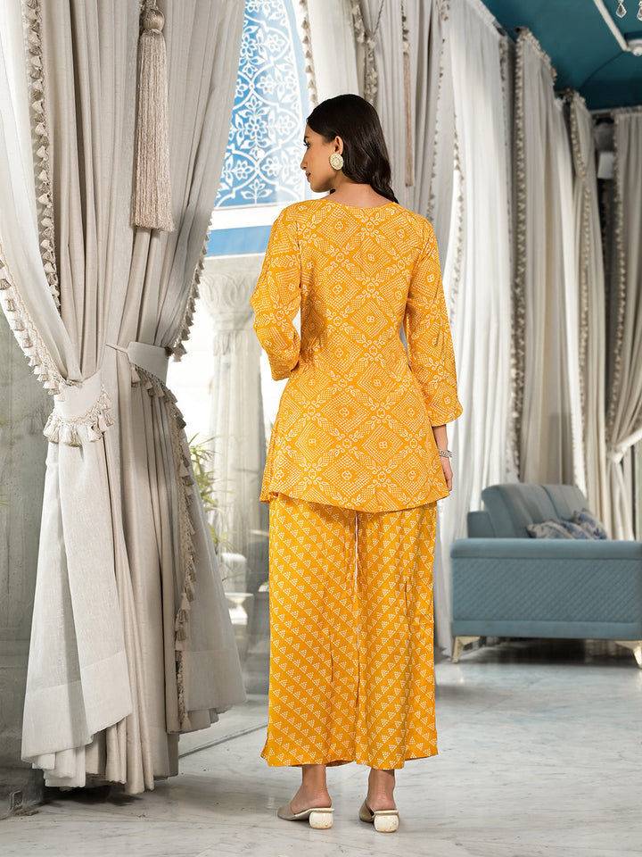 Mustard-Yellow-Pure-Muslin-Digital-Print-Co-Ord-Set