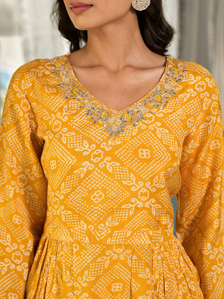 Mustard-Yellow-Pure-Muslin-Digital-Print-Co-Ord-Set