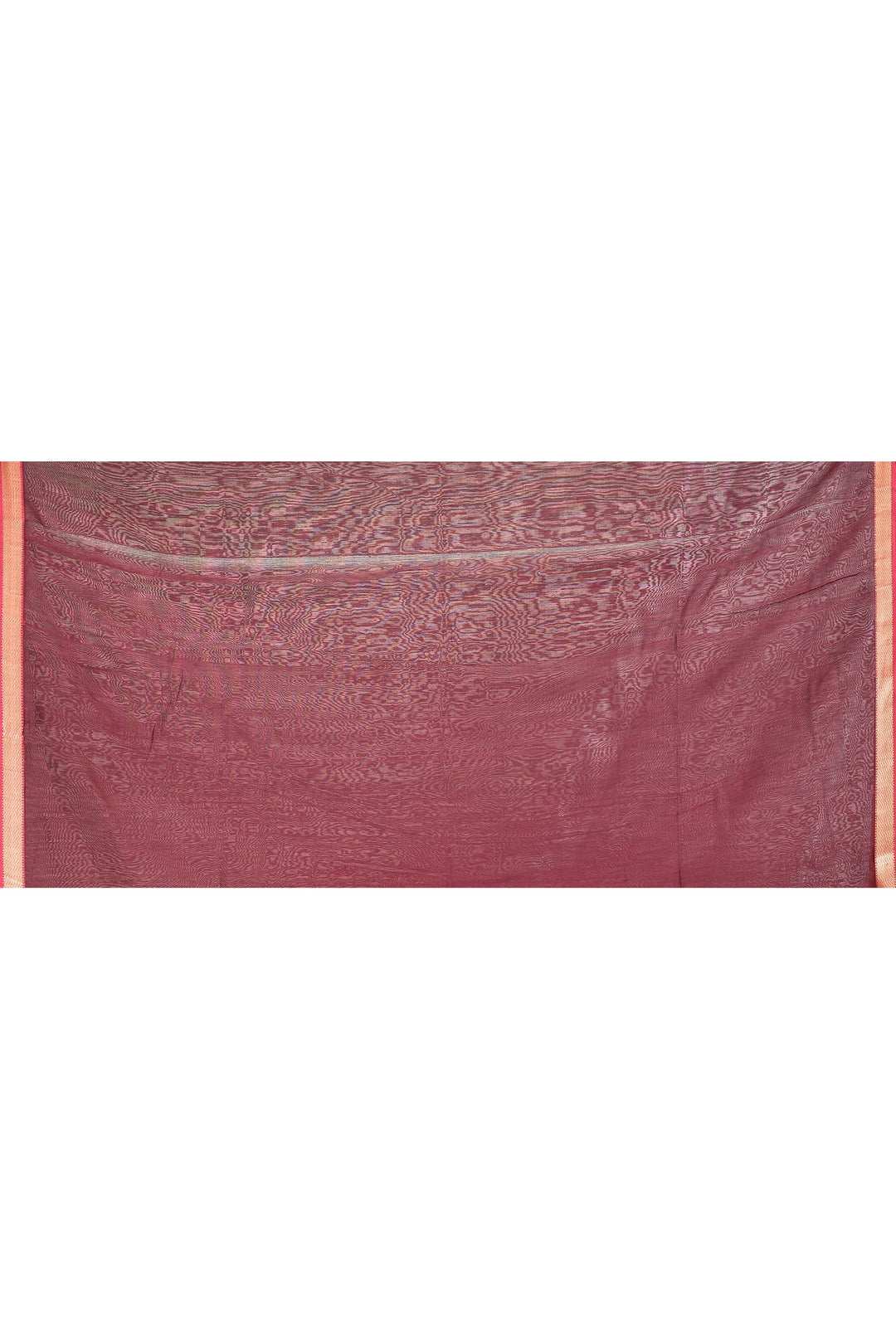 ZERESOUQ-Dark-Maroon-Maheshwari-Golden-Border-Stripes-Saree