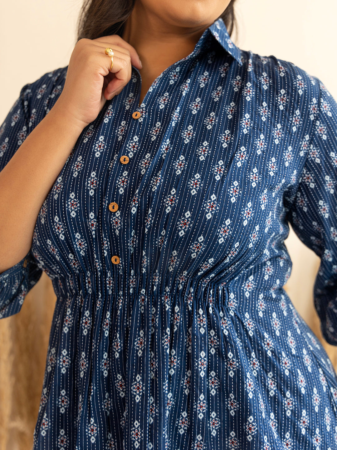 Dark-Blue-Cotton-Ethnic-Motifs-Tunic-Only