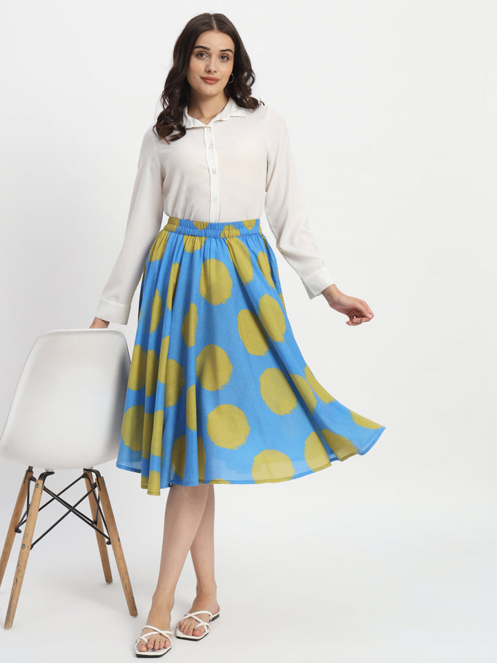 Dots-&-Dashes-Green-&-Blue-Cotton-Blend-Circle-Skirt