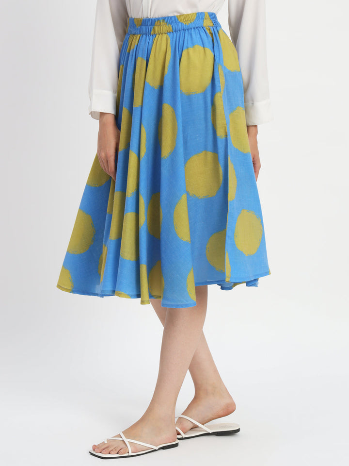 Dots-&-Dashes-Green-&-Blue-Cotton-Blend-Circle-Skirt