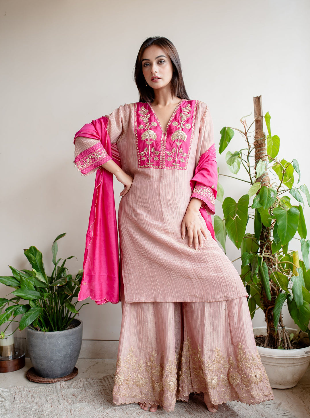 Dull-Pink-Crush-Tissue-With-Zardosi-Embroidery-Sharara-Set