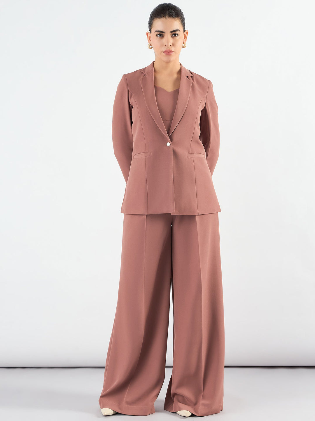 Dusty-Peach-Poly-Viscose-Classic-3-Piece-Suit