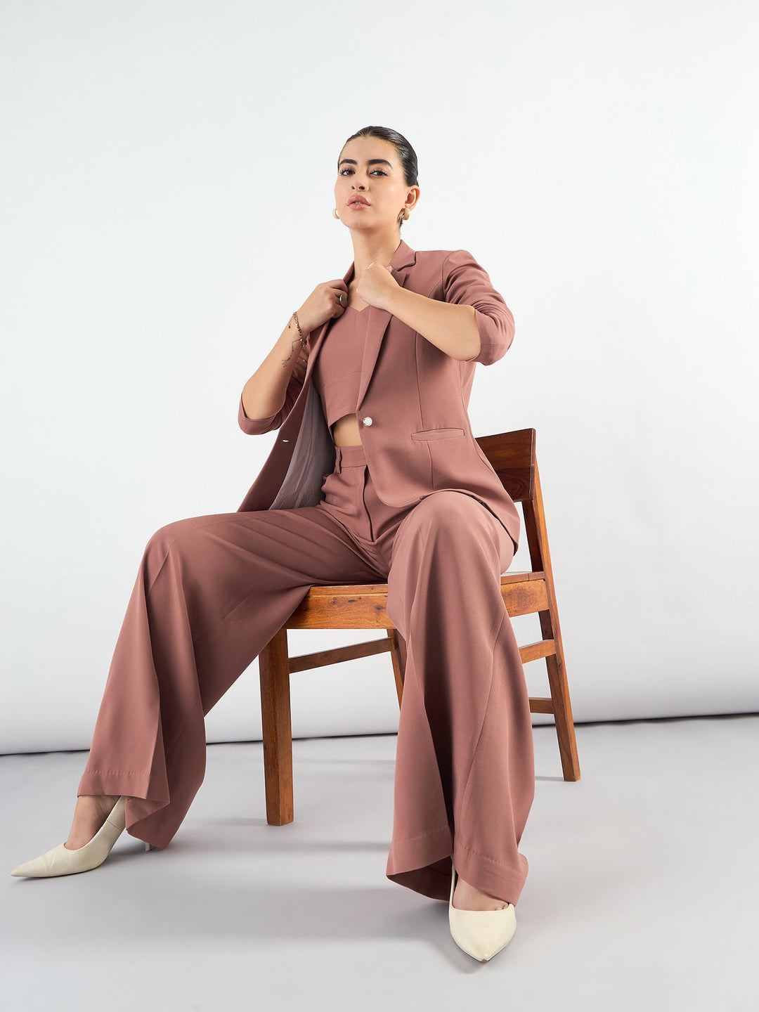 Dusty-Peach-Poly-Viscose-Classic-3-Piece-Suit