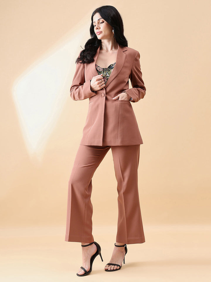 Dusty-Peach-Polyester-Notch-Collar-Stretch-Pant-Suit