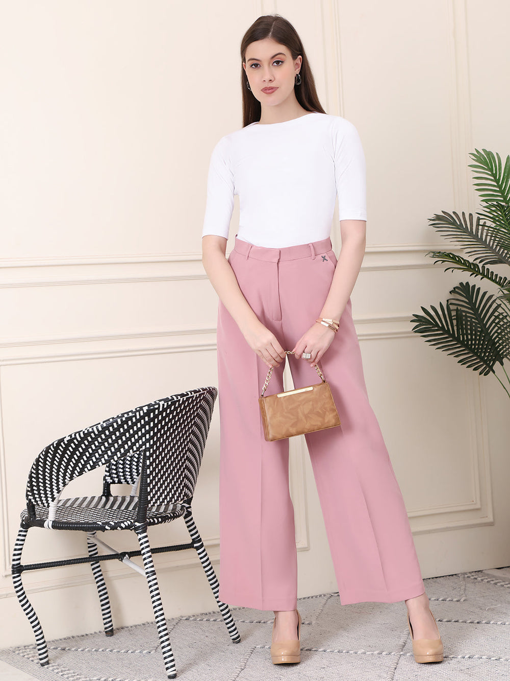 Dusty-Pink-Blended-Empowered-Chic-Wide-Leg-Trouser