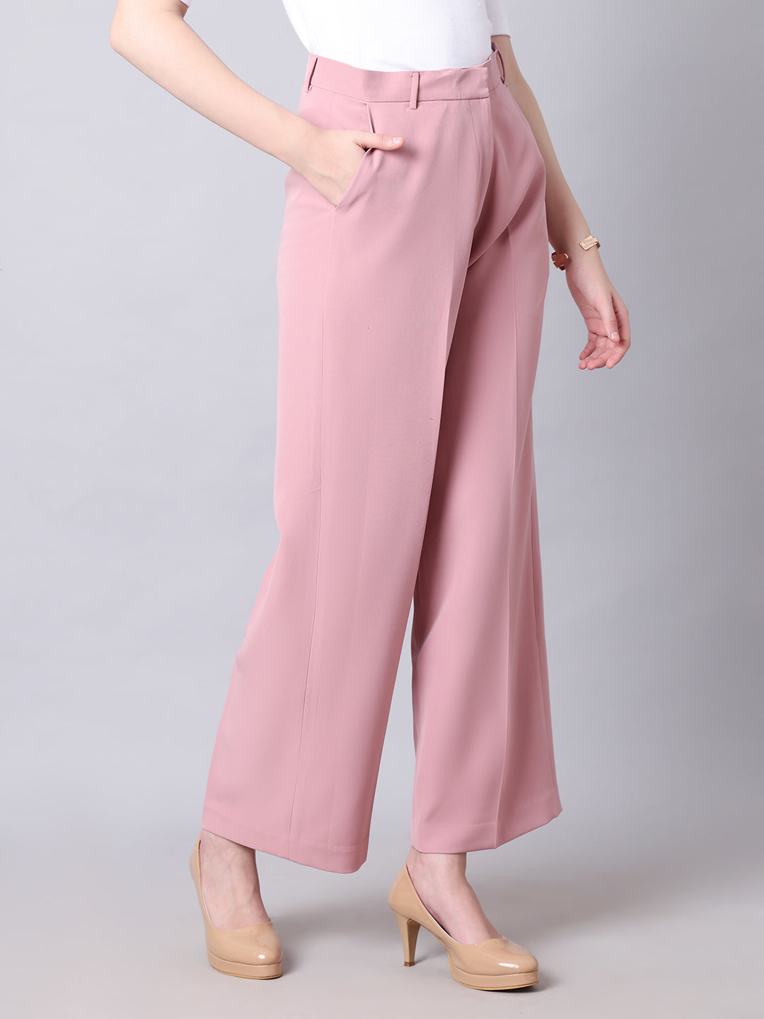 Dusty-Pink-Blended-Empowered-Chic-Wide-Leg-Trouser