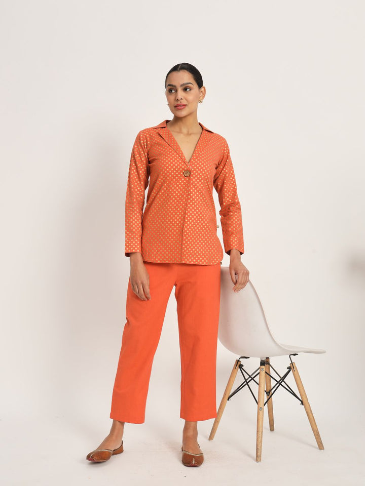 Etcetra-Rust-Flex-Solid-Co-Ord-Set