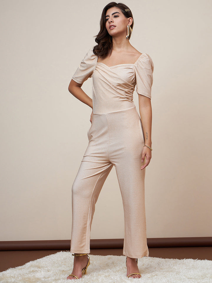 Gold-Polyester-Shimmer-Pleated-Jumpsuit