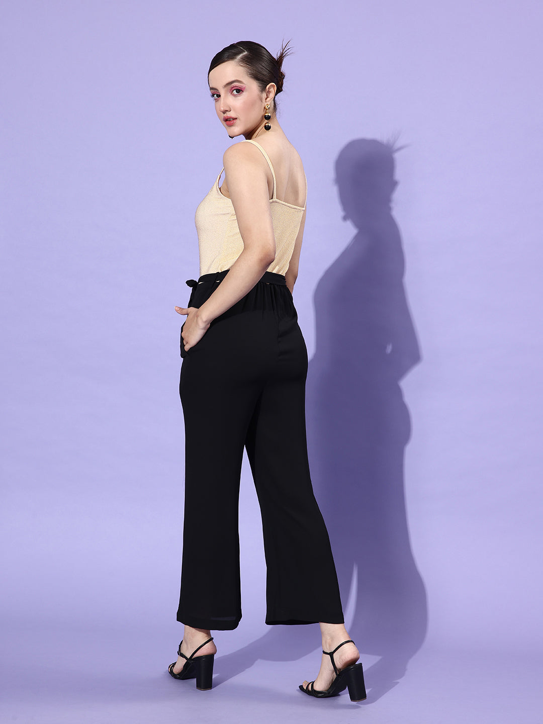 Gold-&-Black-Polyester-Party-Jumpsuit