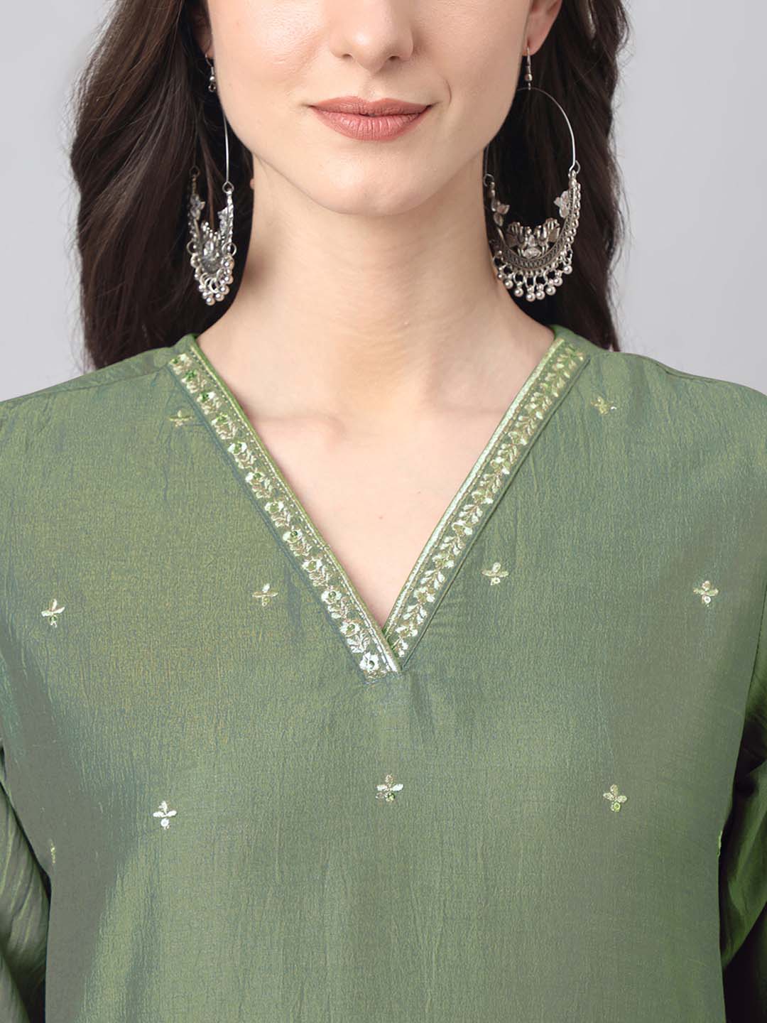 Green-Chinnon-Regular-3-Piece-Kurta-Set