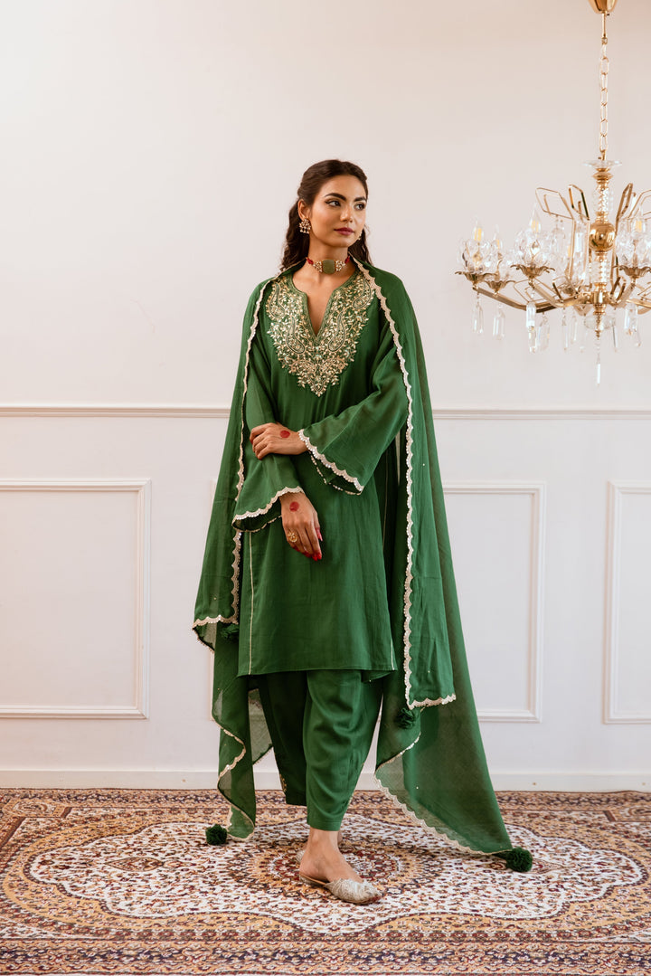 Green-Mulmul-Anti-Fit-Anarkali-Set