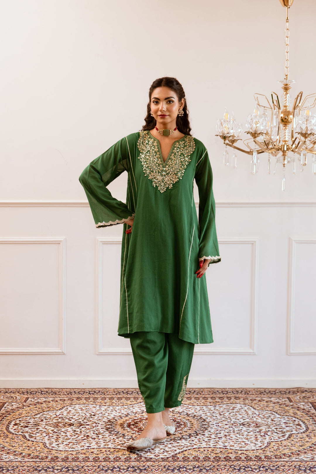 Green-Mulmul-Anti-Fit-Anarkali-Set