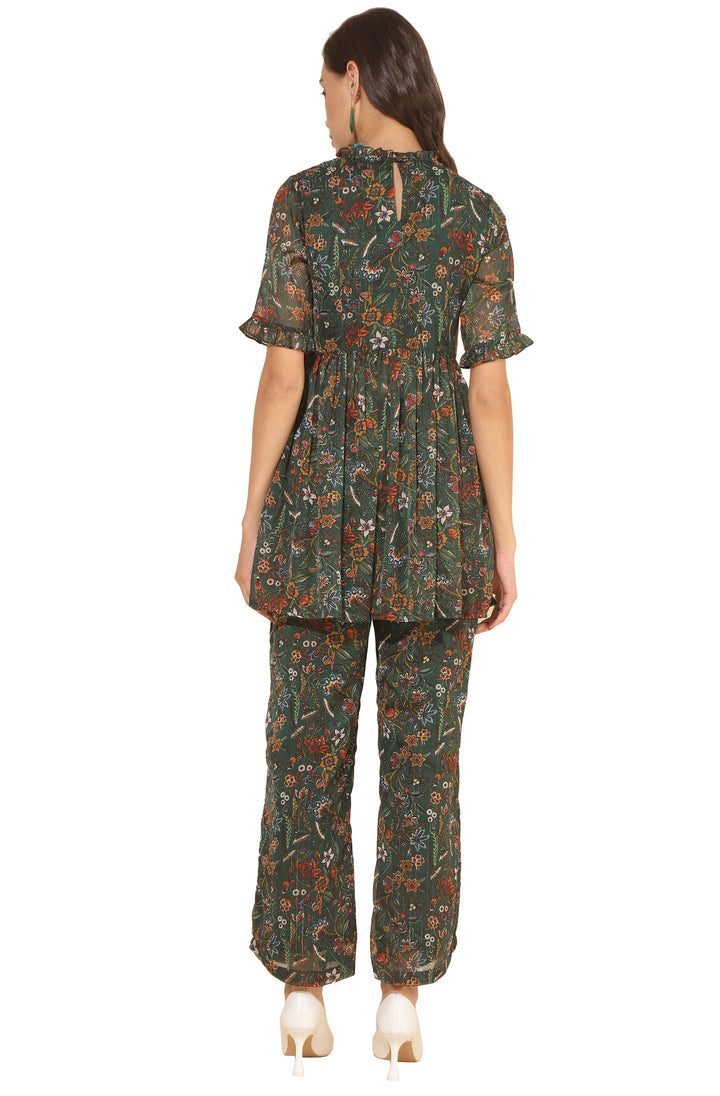 Green-Chiffon-Floral-Printed-Co-Ord-Set