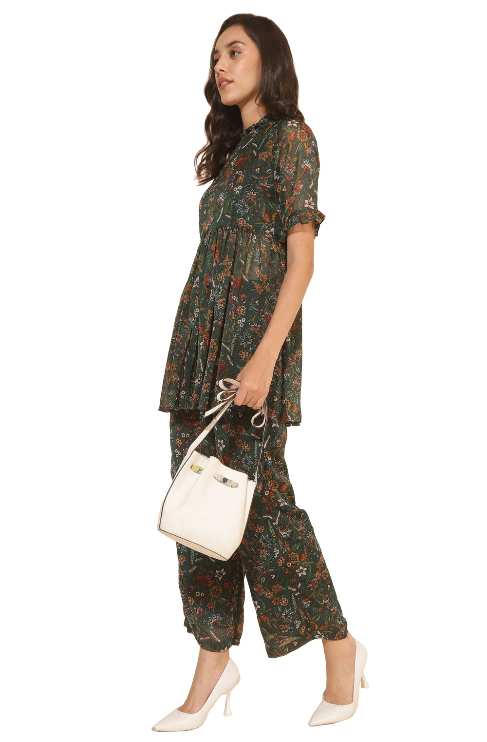 Green-Chiffon-Floral-Printed-Co-Ord-Set
