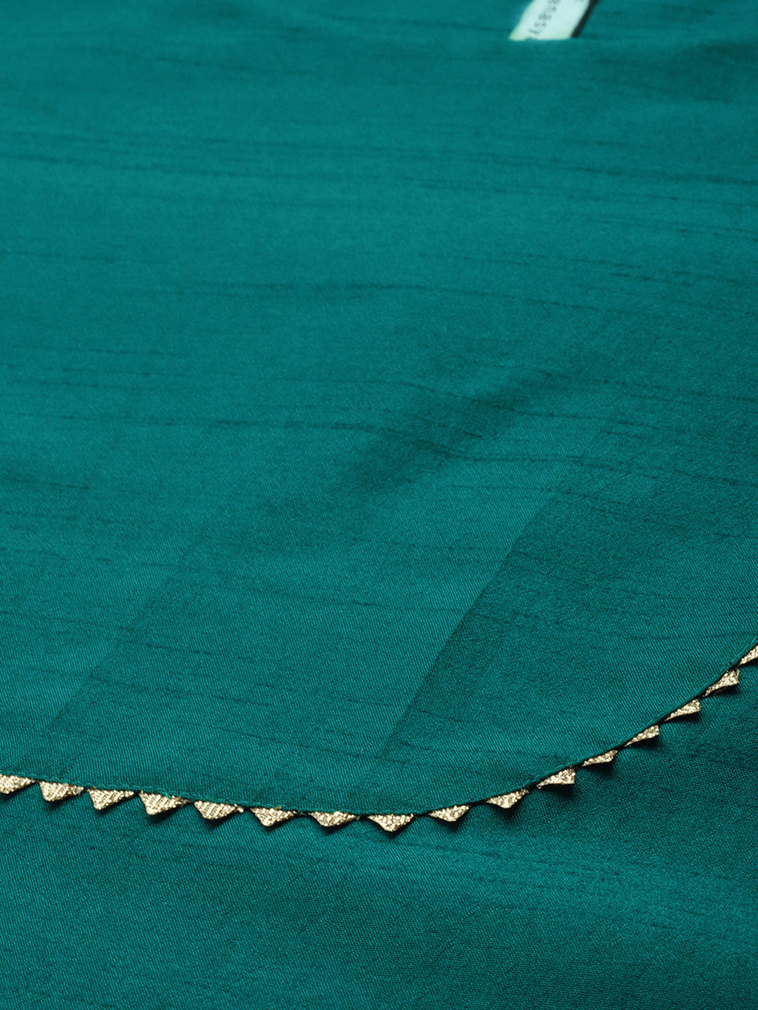 Green Poly Silk Solid Kurta & Pant Set