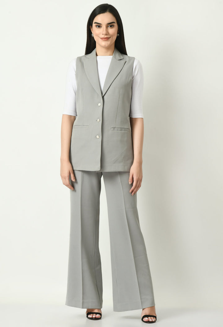 Grey-Aspiration-Sleeveless-Blazer-With-Bootcut-Trouser