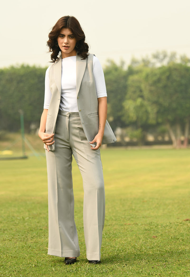 Grey-Aspiration-Sleeveless-Blazer-With-Bootcut-Trouser