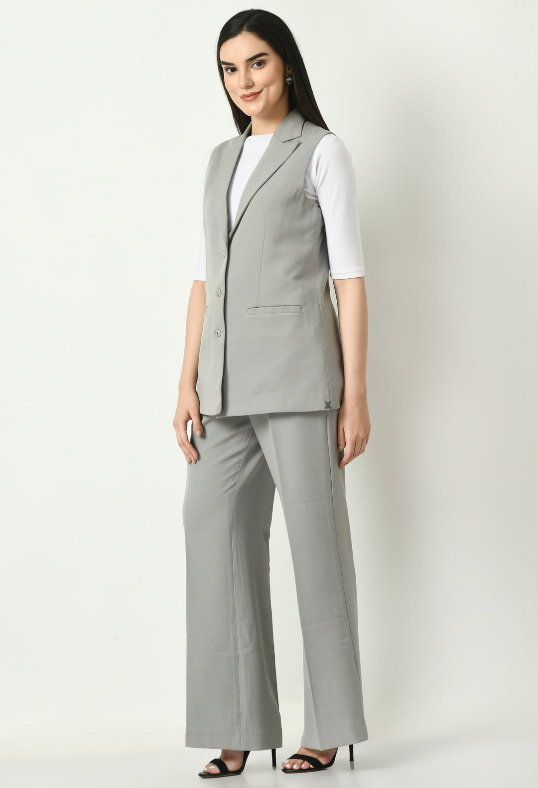 Grey-Aspiration-Sleeveless-Blazer-With-Bootcut-Trouser