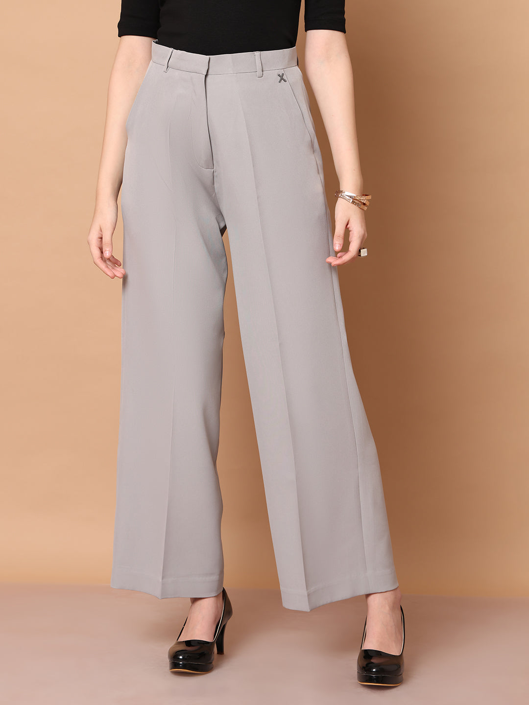 Grey-Blended-Empowered-Chic-Wide-Leg-Trouser