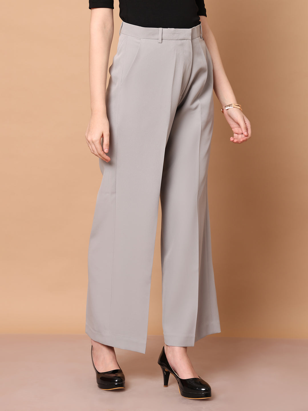 Grey-Blended-Empowered-Chic-Wide-Leg-Trouser