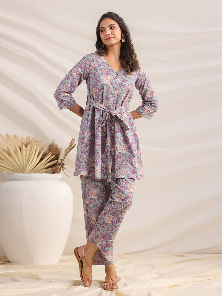 Grey-Cambric-Ethnic-Motif-Printed-A-Line-Co-Ord-set