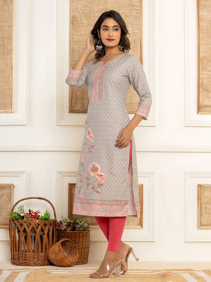 Grey-Cotton-A-Line-Digital-Print-Straight-Kurta