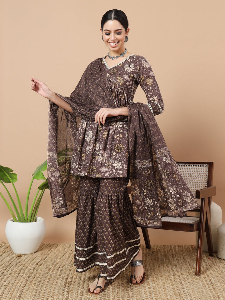 Grey-Cotton-Floral-Print-Straight-Alia-Cut-Sharara-Set