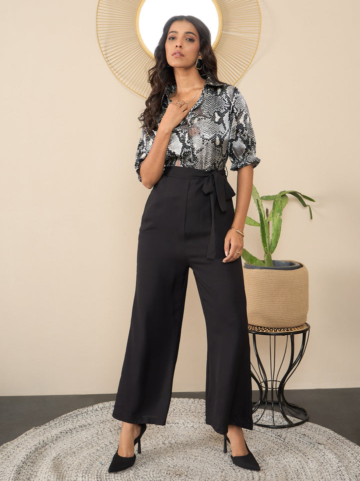 Grey-&-Black-Satin-Snake-Print-Jumpsuit-With-Floral-Print