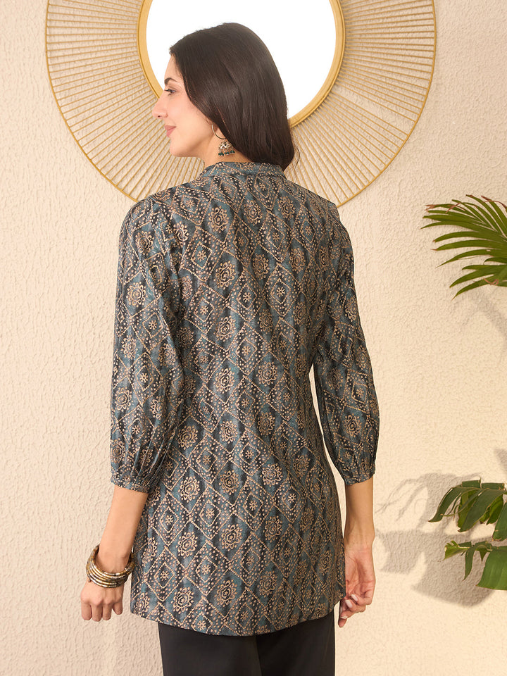 Grey-Cotton-Blend-Ethnic-Motifs-Printed-Tunic-ONLY