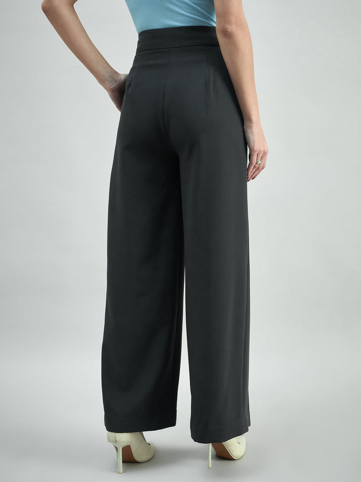 Black-Cotton-High-Waist-Stretchable-Trouser
