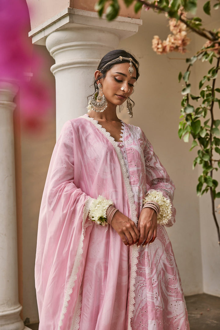 Pink-Pure-Cotton-Marble-Printed-Schiffli-3-Piece-Kurta-Set