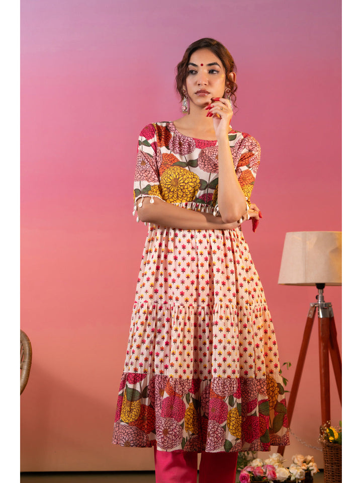 Multicolor-Cotton-Floral-Printed-Flared-2-Piece-Kurta-Set