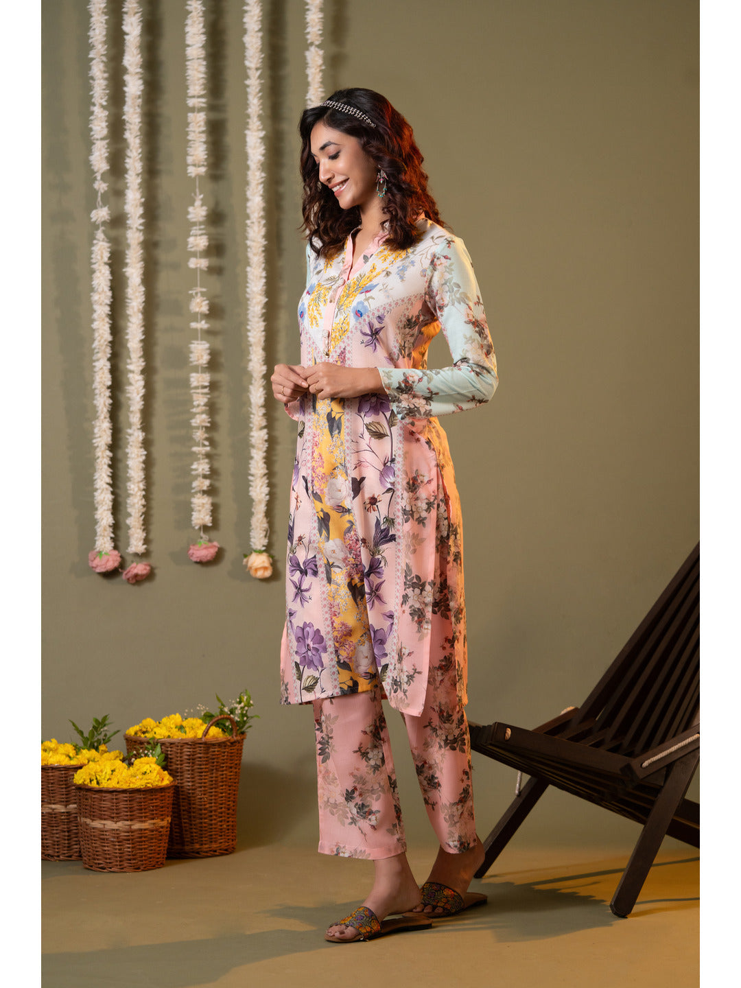 Multicolor-Cotton-Floral-Printed-2-Piece-Kurta-Set
