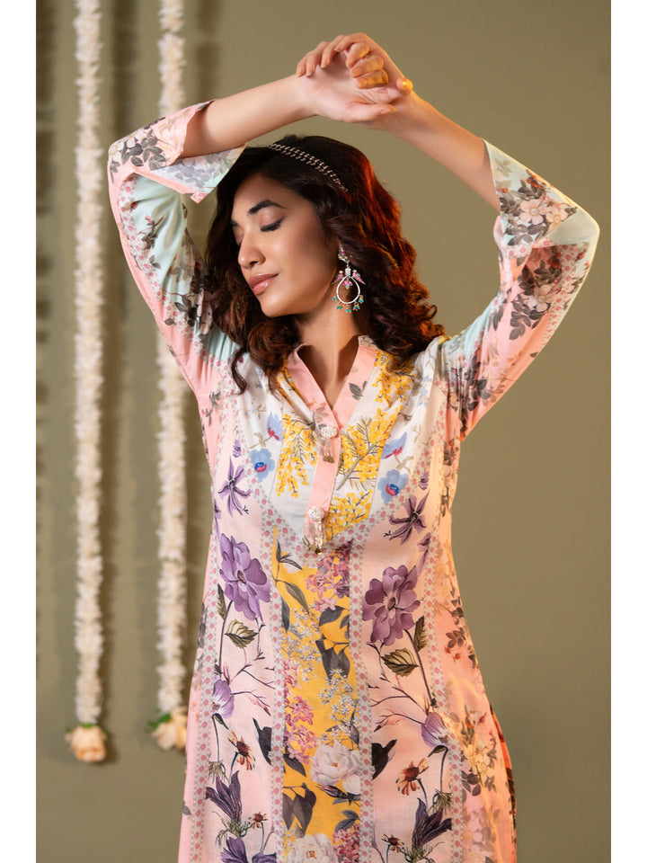 Multicolor-Cotton-Floral-Printed-2-Piece-Kurta-Set