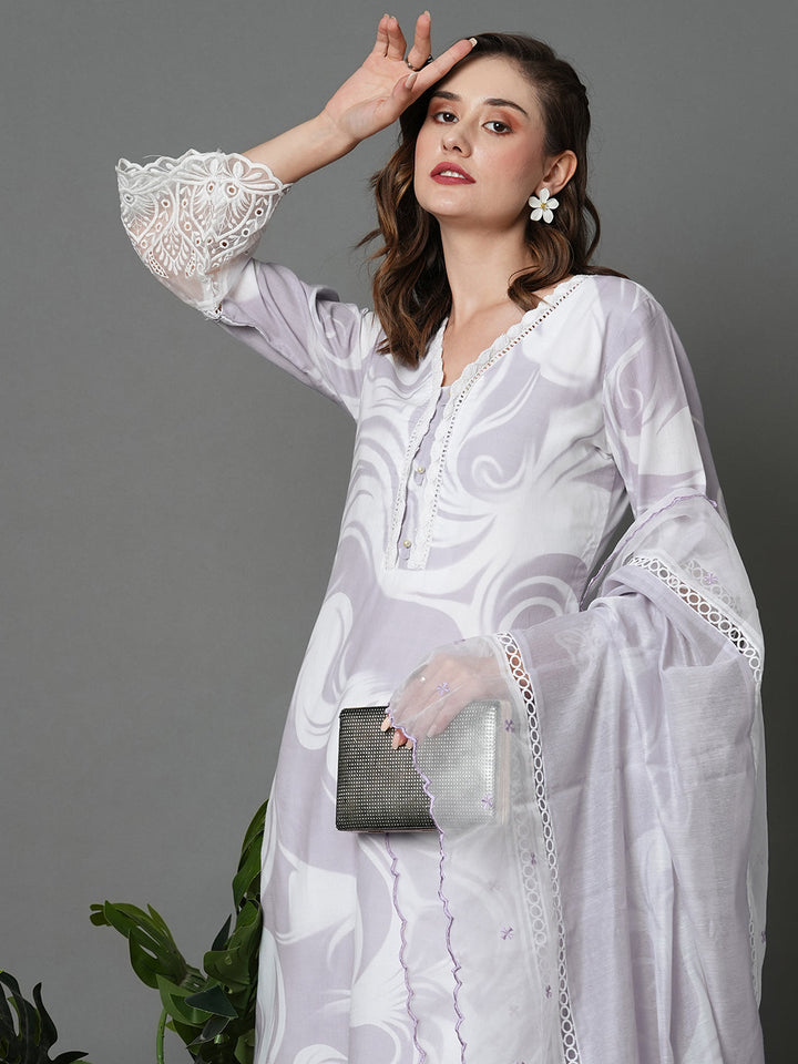 Purple-Cotton-Marble-Printed-3-Piece-Kurta-Set