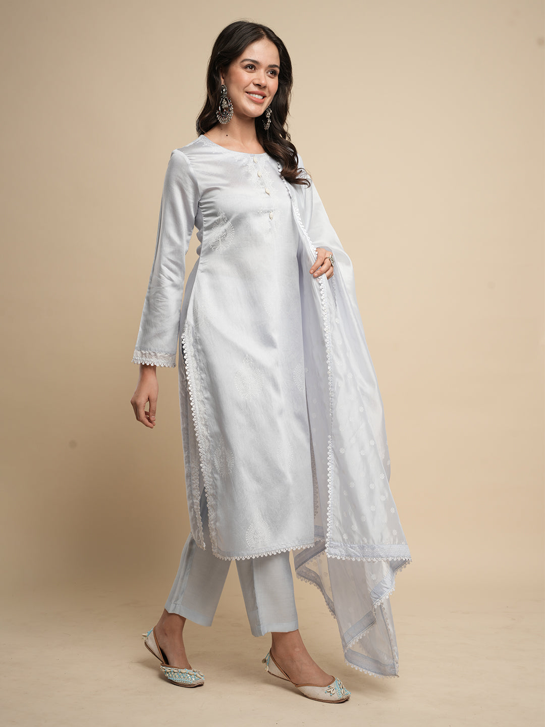 Grey-Silk-Blend-Khari-Printed-3-Piece-Kurta-Set