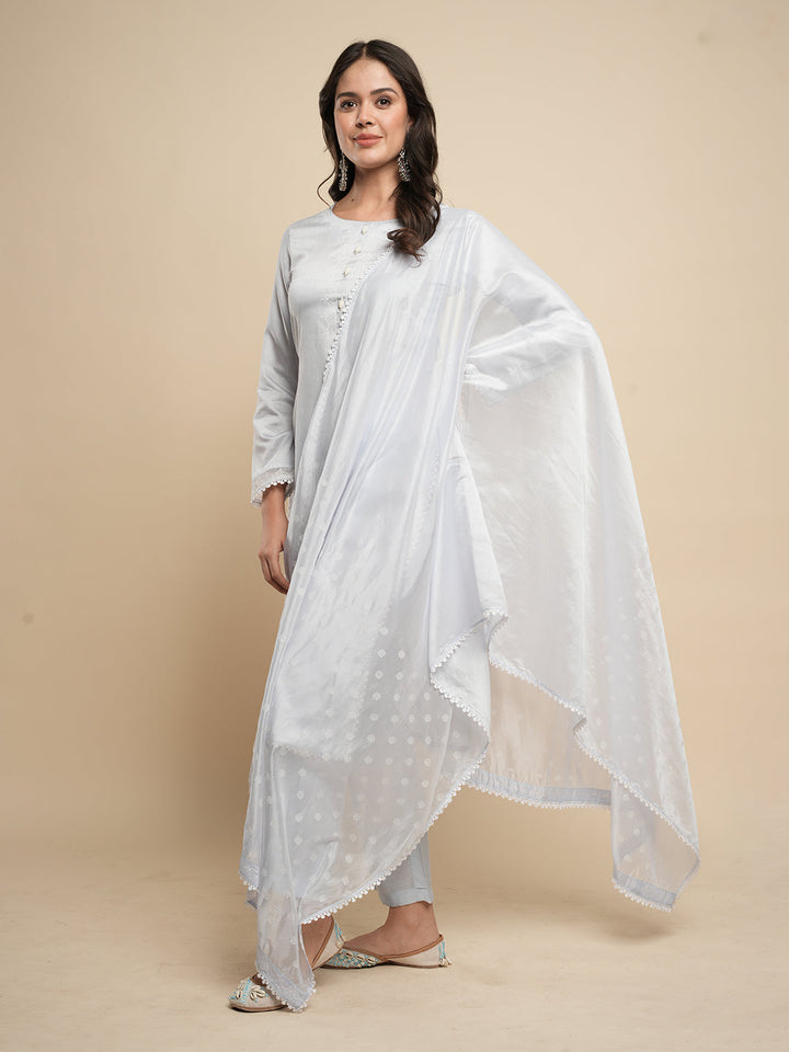 Grey-Silk-Blend-Khari-Printed-3-Piece-Kurta-Set