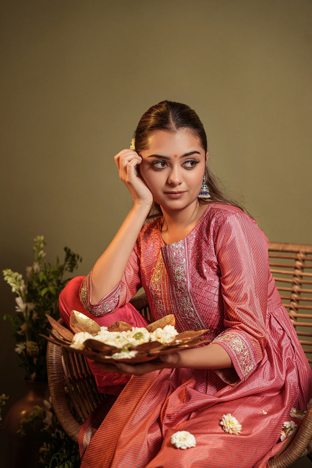Pink-Silk-Blend-Ombre-Printed-3-Piece-Kurta-Set