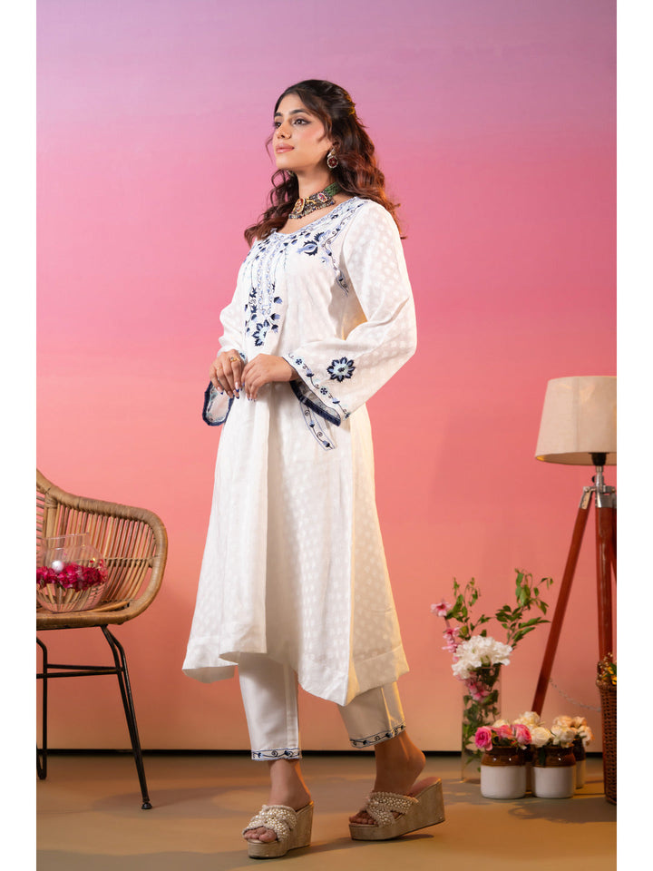 White-Cotton-Blend-Embroidered-3-Piece-Kurta-Set