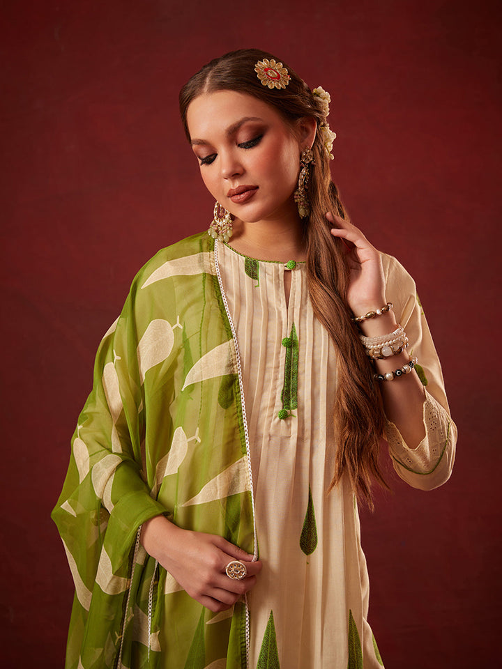 Cream-Cotton-Blend-Floral-Printed-3-Piece-Kurta-Set