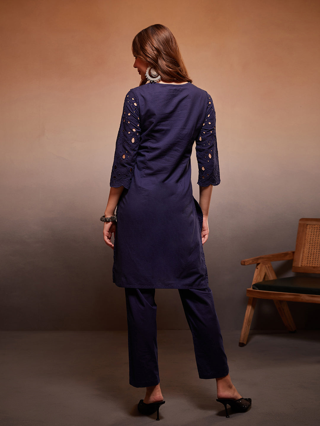 Blue-Cotton-Schiffli-Embroidered-2-Piece-Kurta-Set